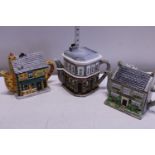 Three Soap Opera related collectable teapots