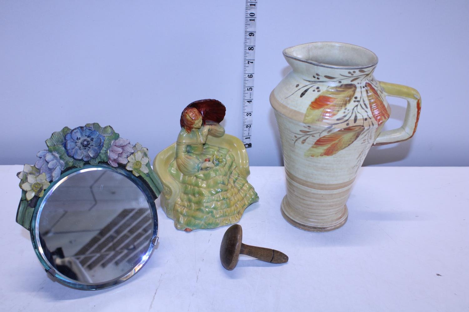 A selection of assorted collectables including a Arthur Wood vase