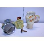 A selection of assorted collectables including a Arthur Wood vase