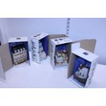 Four boxed collectable Hazle ceramic shop fronts 'Sea Front'