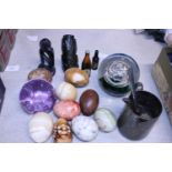 A job lot of assorted collectables including paperweights
