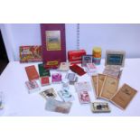 A job lot of assorted vintage card games and other items