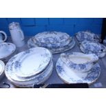 A Victorian Avon B&L dinner service, shipping unavailable