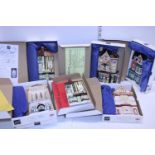 Six boxed collectable Hazle ceramic shop fronts 'A nation of shop keepers'