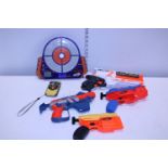 A job lot of Nerf guns and other items