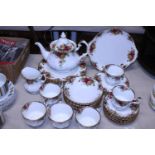 A Royal Albert OCR Old Country Roses tea service 33 pieces
