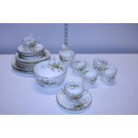 A vintage David Chapman 22 piece tea service