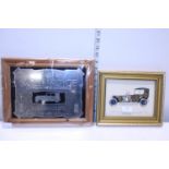 Two Rolls Royce themed framed pictures