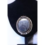 A Victorian photo brooch