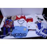 A box of assorted Football shirts (assorted adult sizes)