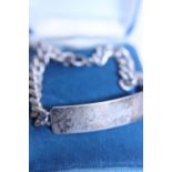 A sterling silver ID bracelet 29g