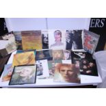 A good selection of LP records including, Rolling Stones, Bowie, Queen etc