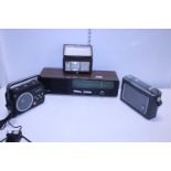 A selection of assorted vintage radios. Shipping unavailable