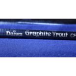 A Daiwa graphite trout rod 9ft #4/6. Postage unavailable
