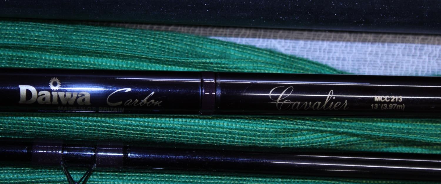 A Daiwa cavalier 13ft match rod. Postage unavailable