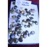 A selection of military buttons etc