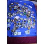 A job lot of assorted enamel badges (80 in total)