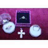 A selection of assorted dress rings etc