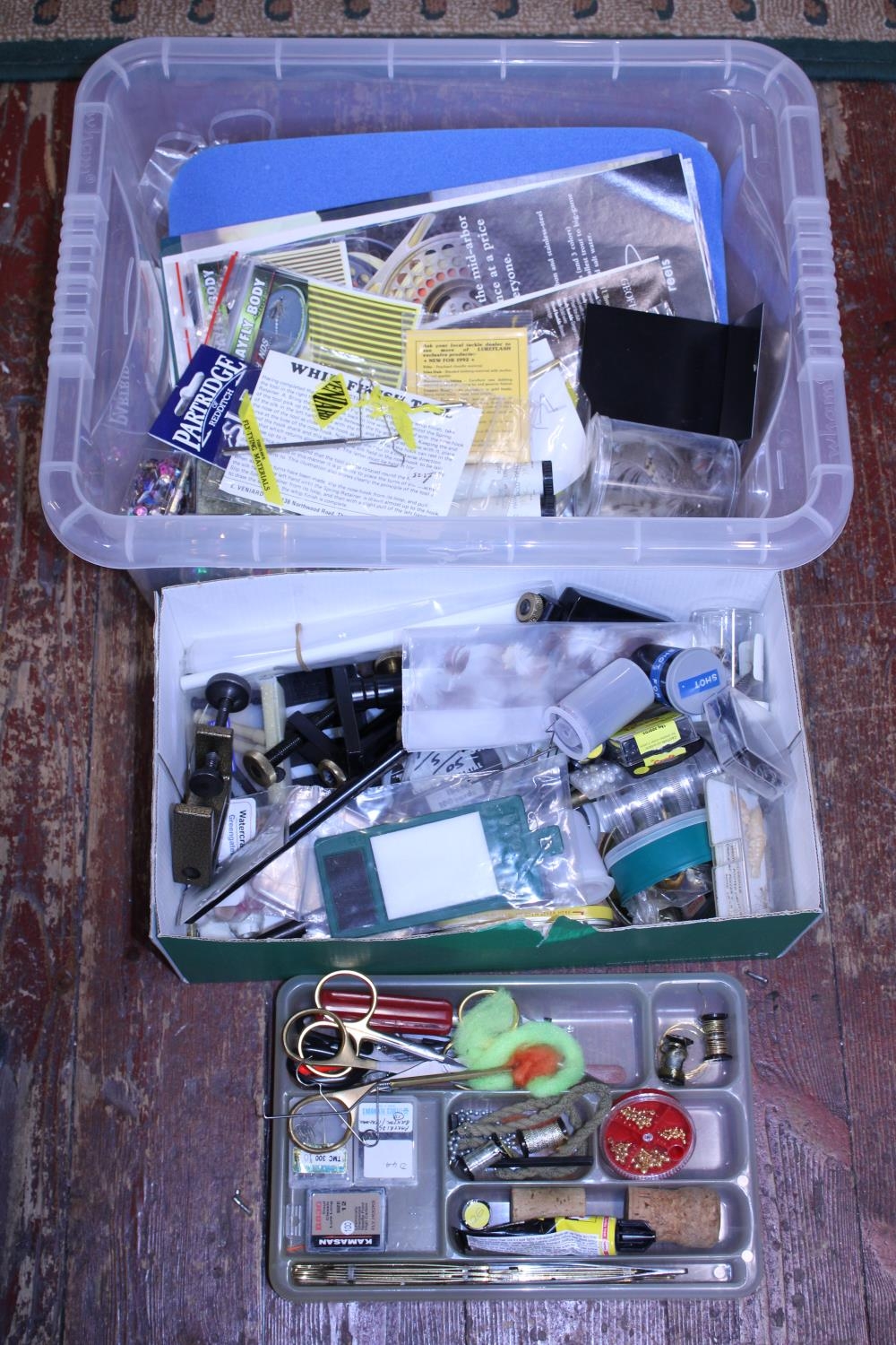 A job lot of fly fishing accessories and other