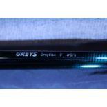 A Greys Greyflex 9ft #5/6 two piece fly rod. Postage unavailable