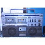 A vintage Ferguson twin cassette and radio (untested)