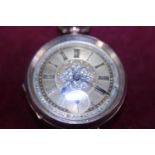 A beautiful vintage 9ct gold gentleman's pocket watch in working order with finely decorated dial,