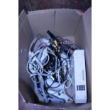 A wii console with controllers etc