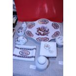 Seven pieces of Elizabeth Arden Chinoiserie collection ceramics