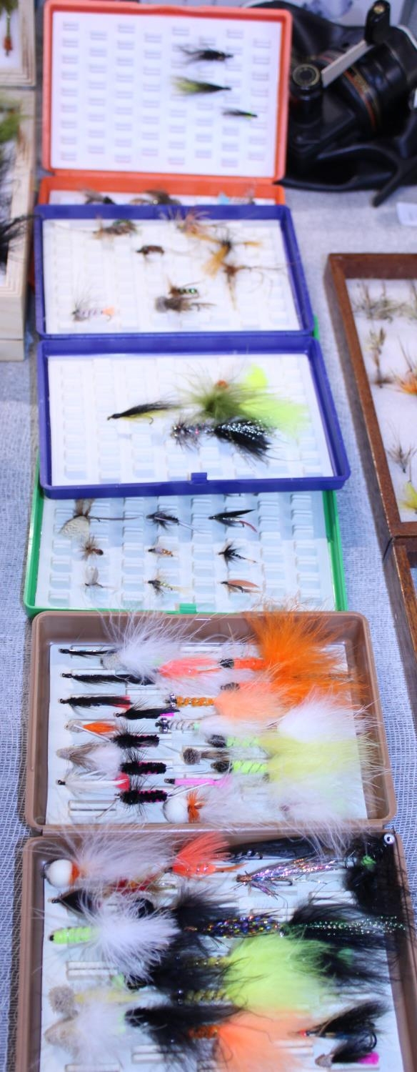 A job lot of hand tied fly fishing flies