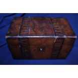 A Tonbridge style wooden box