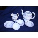 A Victorian part tea service