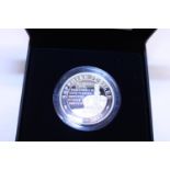A boxed 2017 silver proof £5 coin