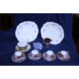 A selection of vintage ceramics including Noritake