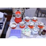 A selection of collectible of assorted ceramics including a Wedgewood coffee service