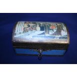 An Italian made wooden trinket box