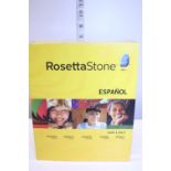 A Rosetta Stone Spanish language box set