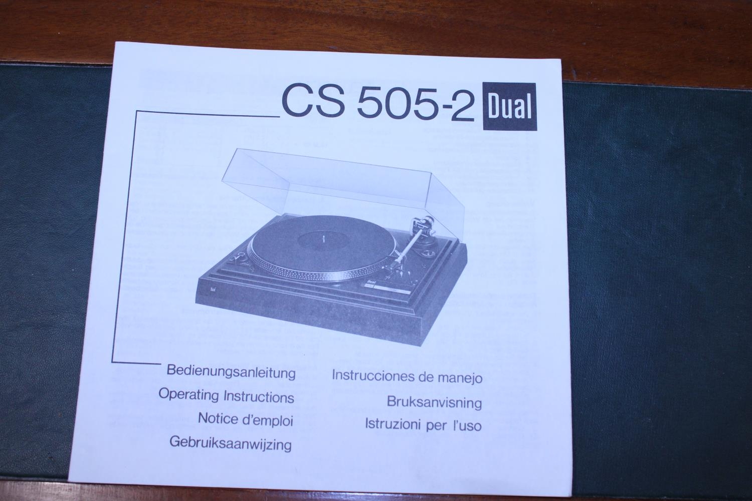 A boxed Dual belt drive turntable CS505-2