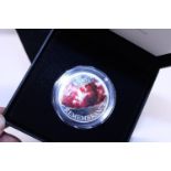 A boxed 2018 silver proof £5 coin