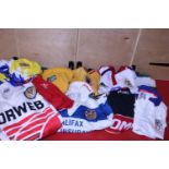 A job lot of assorted Rugby shirts