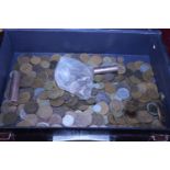 A job lot of assorted copper coins etc.