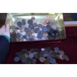 A large quantity of assorted coinage and tokens