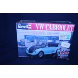 A sealed Revell VW Cabriolet model kit sealed