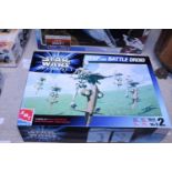 A Starwars 'Stap with Battle Droid' model kit complete