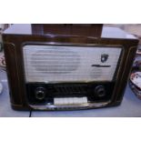 A vintage Grundig wooden cased radiogram fully restored, shipping unavailable