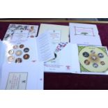 A selection of United Kingdom Brilliant Uncirculated coin collections