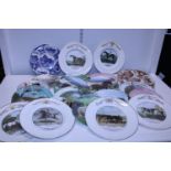A large job lot of assorted collectors plates, shipping unavailable