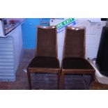 A pair of vintage G-Plan mid-century chairs, shipping unavailable