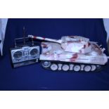 A remote control tank model (controller needs attention)