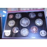 A 2007 Royal Mint proof coin set