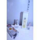 A selection of cosmetic products including Elizabeth Arden